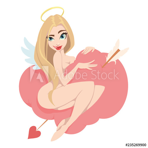 Sexy Angel Girl On A Pink Cloud 500x500 Sexy Angel Girl On A Pink Cloud