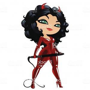 300x300 Sexy Blackhead Girl Devil With A Whip In The Hands Gm Newwaysys