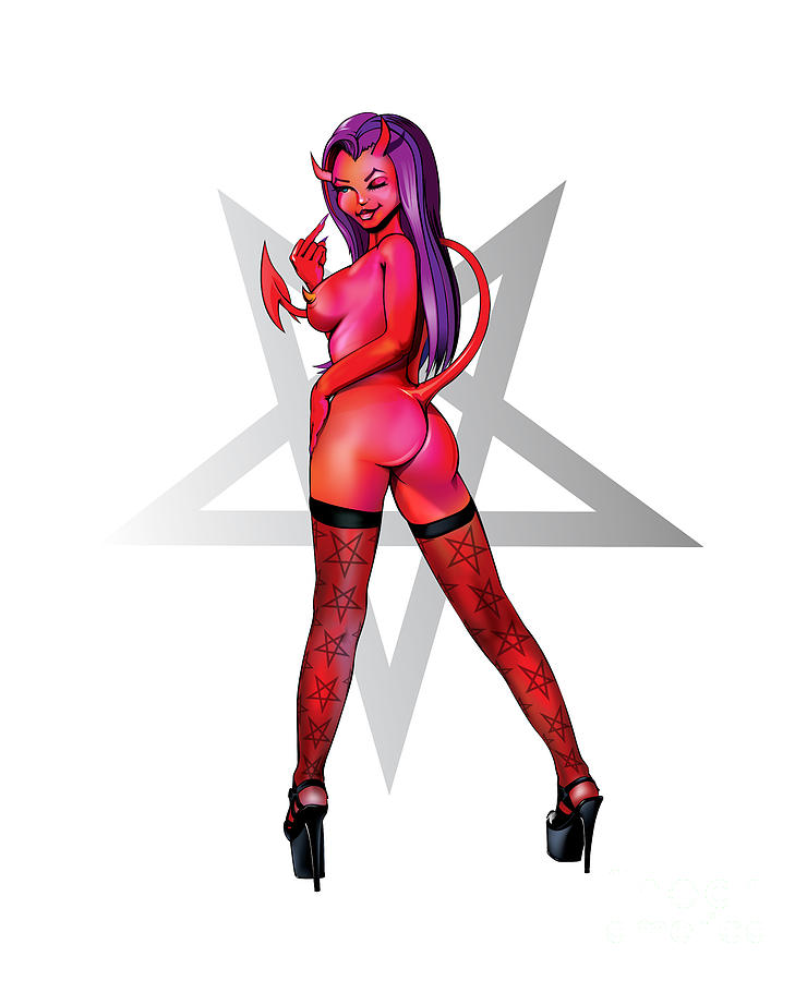 740x900 Sexy Devil Digital Art