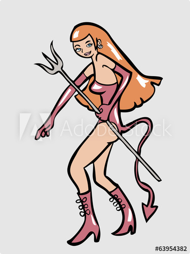 375x500 Sexy Devil Young Woman