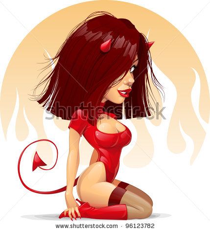 429x470 Sexy Devil Vector Illustration