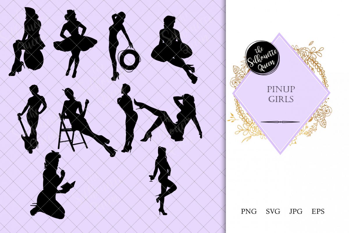 1200x800 Pinup Girls Silhouette Sexy Model Vector Retro