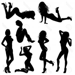 300x300 Sexy Girls Silhouettes Free Vector Catchsplace