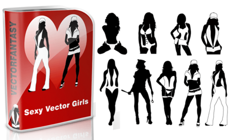 455x277 Free Sexy Girls Silhouettes Free Vector Packs Clipart And Vector