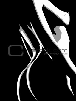 255x340 Image Vector Silhouette Of Sexy Girl From Crestock Stock
