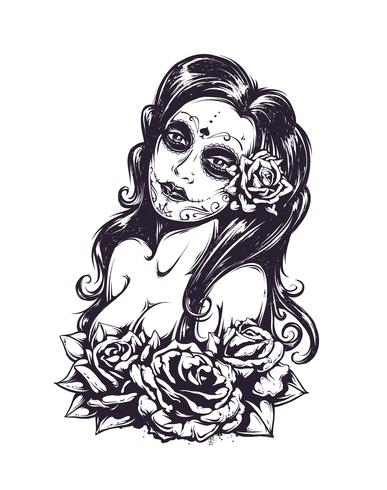 387x490 Day Of Dead Sexy Girl