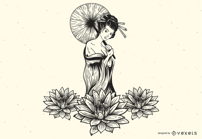 830x570 Beautiful Sexy Lotus Girl Vector