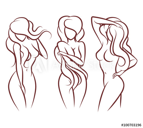 500x450 Beautiful Woman Vector Silhouette Beautiful Girl Body, Fashion