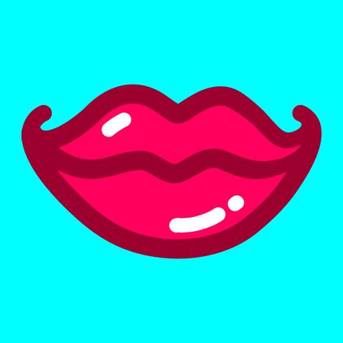 490x490 Sexy Lips Vector Icon
