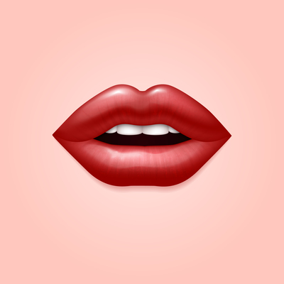 400x400 Sexy Lips On Curated Vector Illustrations, Stock Royalty Free
