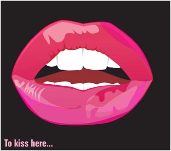 350x310 Sexy Lips Vector Clip Arts, Free Clipart