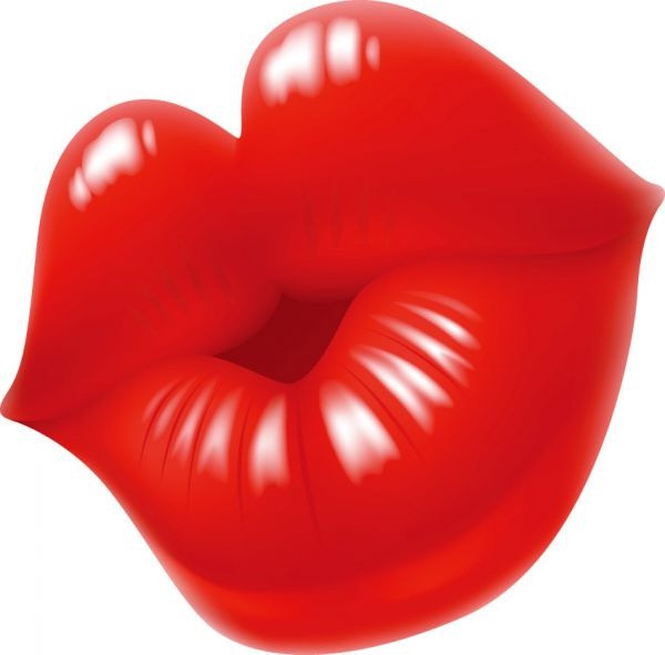 600x591 Sexy Red Lips Vector Material My Free Photoshop World