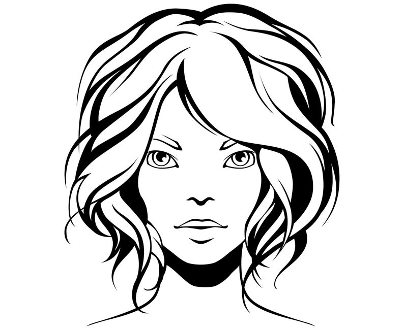 794x650 Woman Face Beautiful Fashion Sexy Etsy