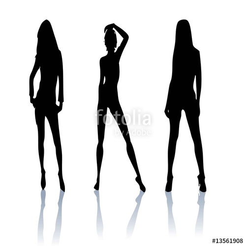 500x500 Sexy Silhouette Stock Image And Royalty Free Vector