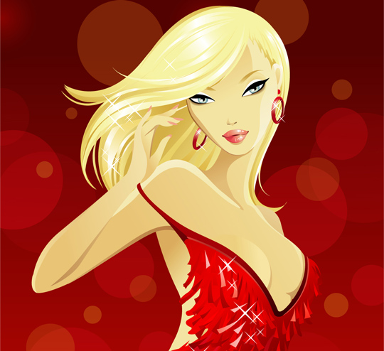 540x494 Free Sexy Vector Girls