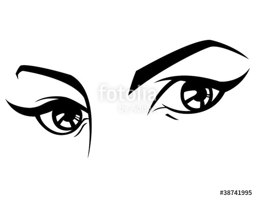 500x389 Sexy Vector Female Eyes Two Stock Image And Royalty Free Vector