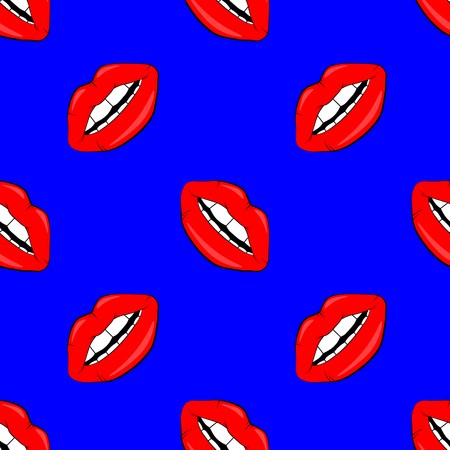 450x450 Sexy Vector Lip Background Cartoon Style Cosmetics And Makeup