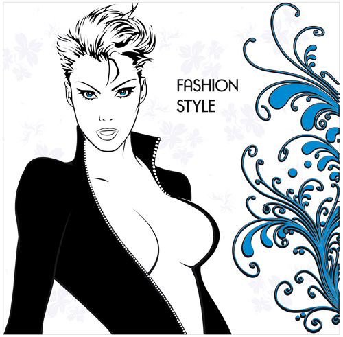 500x491 Woman Sexy Design Elements Vector Free Download
