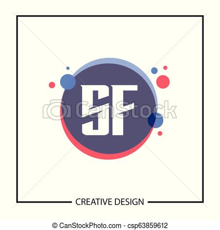 450x470 Initial Letter Sf Logo Template Design Vector Illustration
