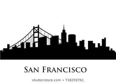 390x280 Huge Collection Of 'sf Skyline Silhouette' Download More Than
