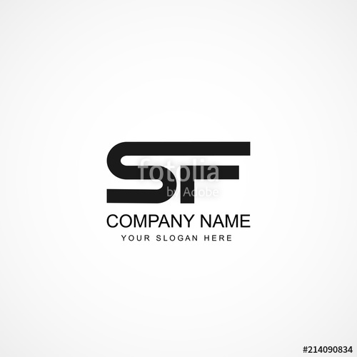 500x500 Initial Letter Sf Logo Template Design Stock Image And Royalty