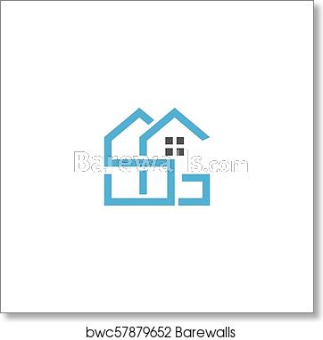 362x382 Initial Sg Realestate Logo Vector, Art Print Barewalls Posters