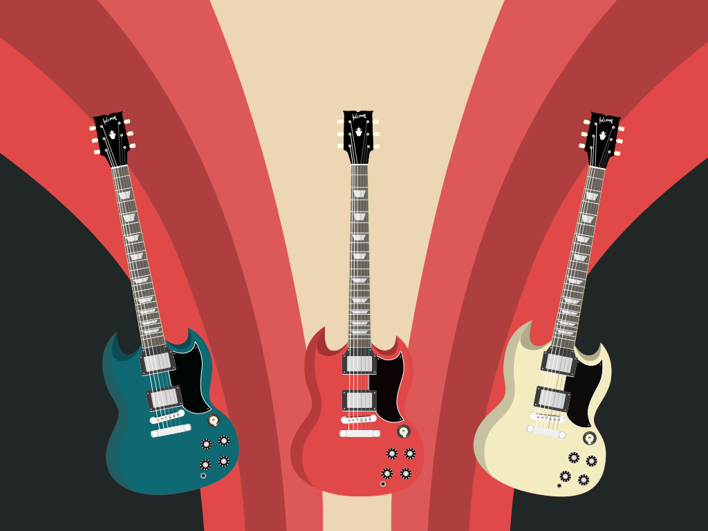 1024x768 Gibson Sg Vector