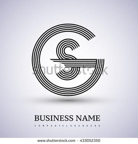 450x470 Letter Gs Or Sg Linked Logo Design Circle G Shape Elegant Black