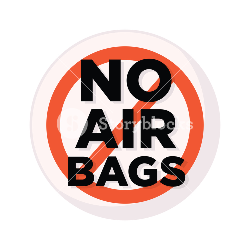 1000x1000 Vector Image Warning Sign Cross Out Inscription No Air Bags In Red