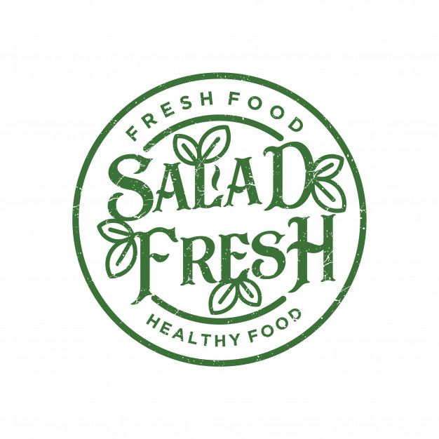626x626 Salad Fresh Logo Vector Premium Download