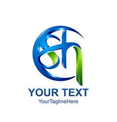 238x250 Initial Letter Sh Logo Template Colored Blue Vector Vectorstock
