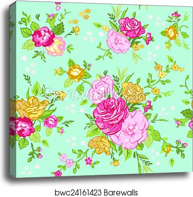 382x390 Seamless Floral Shabby Chic Background