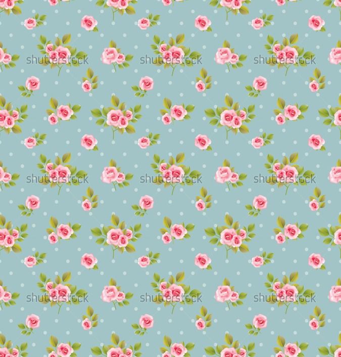 675x705 Shabby Chic Roses Background Of Seamless Vector Classic Rose