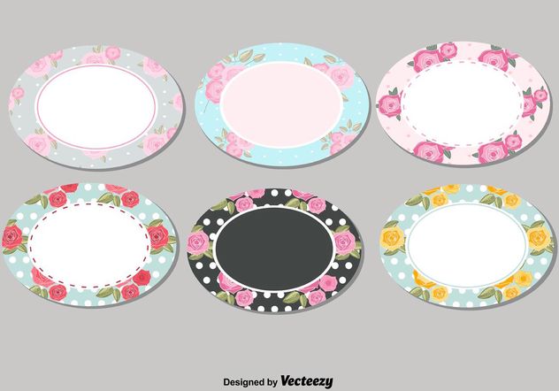 632x442 Shabby Chic Labels Set Free Vector Download Cannypic