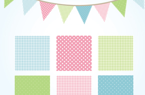290x190 Free Shabby Chic Vector Bunting And Patterns Ian Barnard