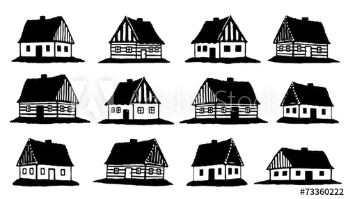 Hut Silhouettes 500x286 Hut Silhouettes