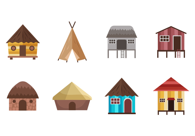 Free Shack And Traditional Housed Vectors Free Vector Download 632x443 Free Shack And Traditional Housed Vectors Free Vector Download
