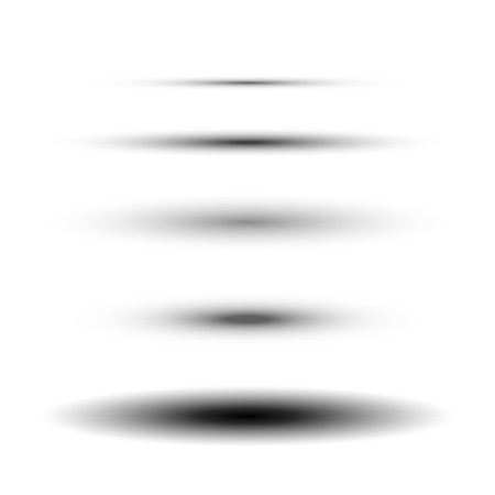 450x450 Oval Or Round Shadows Vector Realistic Isolated Set On Transparent