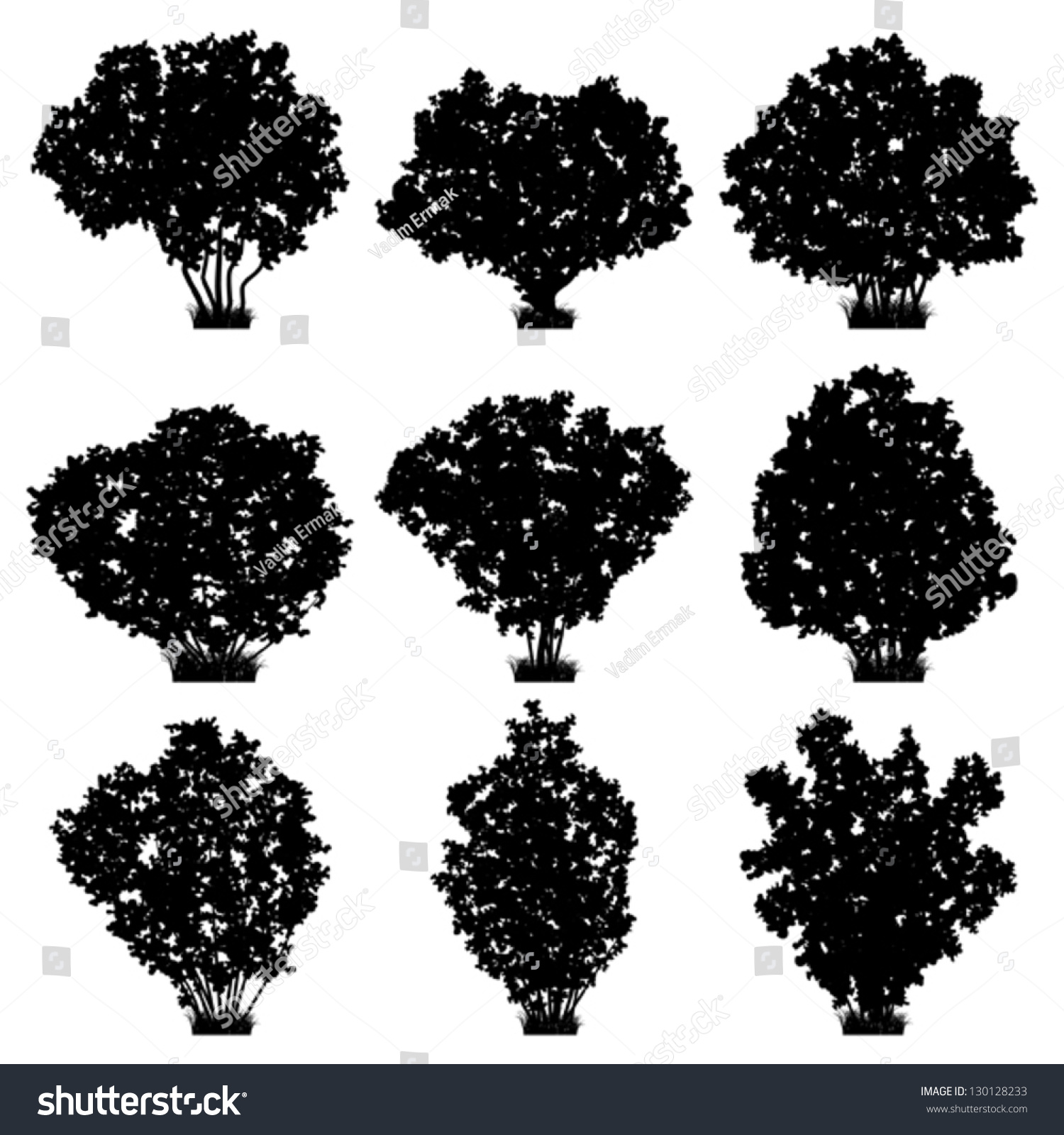 1500x1600 Collection Of 'bush Silhouette Vector' Download More Than
