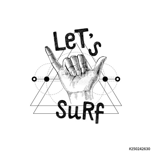 500x500 Shaka Hand Tattoo Stock Image And Royalty Free Vector