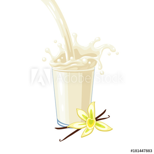 500x500 Colorful Milkshake Design White Milky Flow And Splash In Full