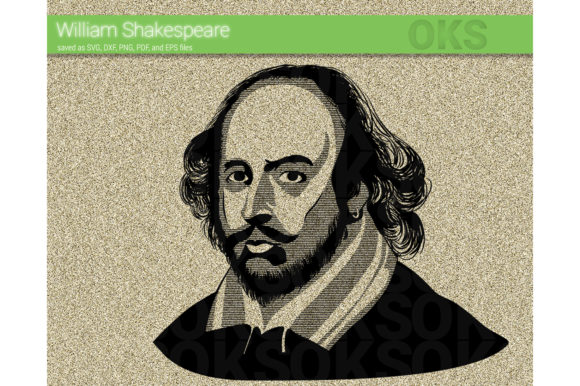 580x386 William Shakespeare Vector Graphic