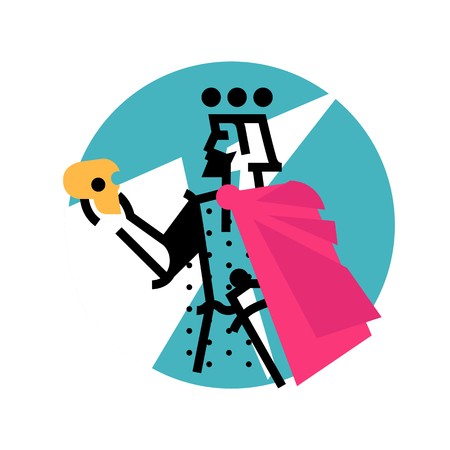 450x450 Logo For Theatrical Studio Illustration Of A Hamlet With A Skull