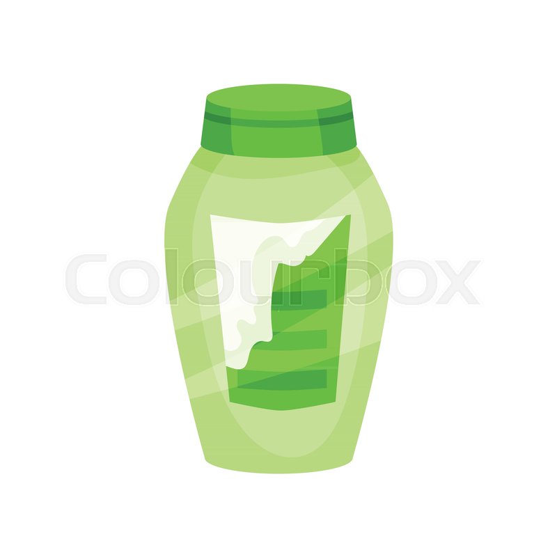 800x800 Illustration Of Bright Green Shampoo Stock Vector Colourbox