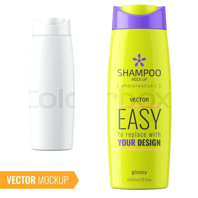800x800 Shampoo Bottle Template Label