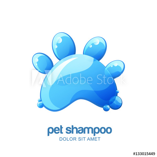 500x500 Vector Logo, Emblem, Label Design Elements For Pet Shampoo