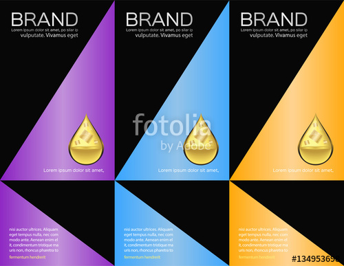 500x387 Pack Label Vector For Foam Lotion Collagen Shampoo Stock Image