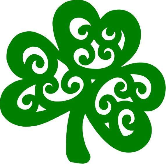570x561 Demask Shamrock Four Leaf Clover Vector Products Four