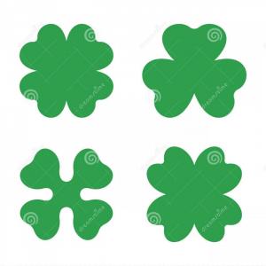 300x300 Green Shamrock Four Leaf Clover Vector Illustration Gm Hoodamathrun
