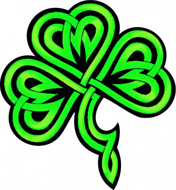 579x626 Shamrock Clipart Vector Free